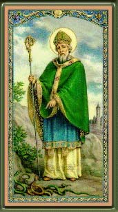 St Patrick Holy Card